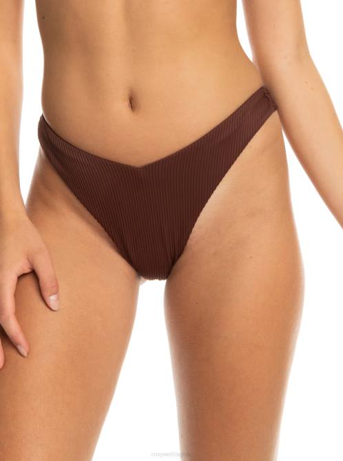 X4FH763 bitter chocolate Love Cheeky Bikini Bottoms Women Roxy | Bikini Bottoms