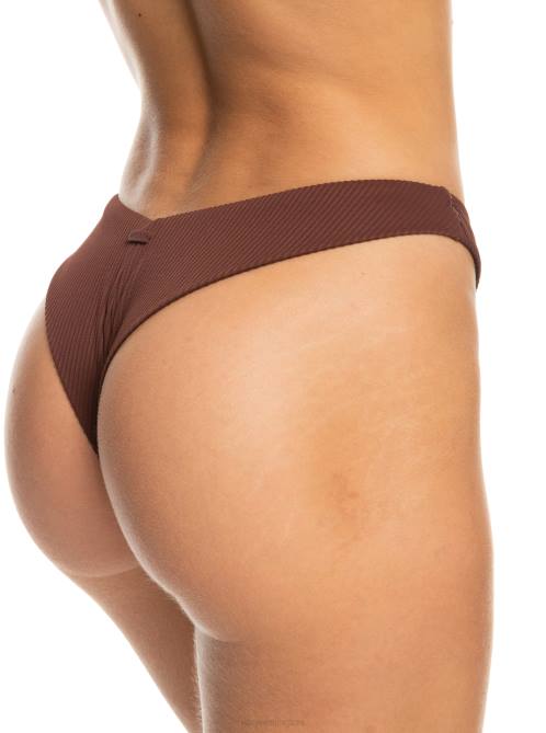 X4FH763 bitter chocolate Love Cheeky Bikini Bottoms Women Roxy | Bikini Bottoms