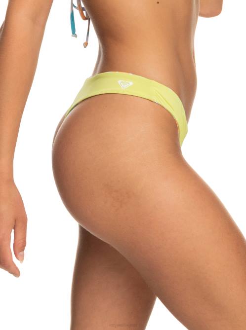 X4FH775 snow white pualani combo Retro Revo Reversible Mini Bikini Bottoms Women Roxy | Bikini Bottoms