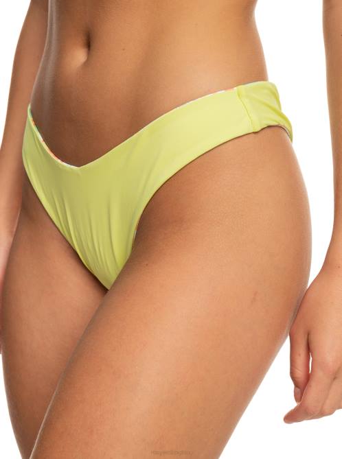 X4FH776 snow white pualani combo Retro Reversible Cheeky Bikini Bottoms Women Roxy | Bikini Bottoms