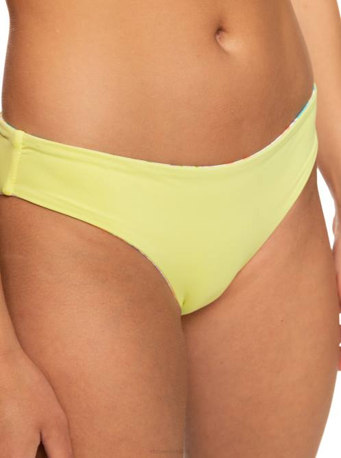 X4FH780 snow white pualani combo Retro Revo Reversible Hipster Bikini Bottoms Women Roxy | Bikini Bottoms