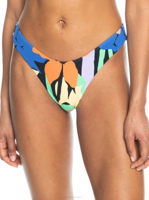 X4FH786 anthracite flower jammin Color Jam Cheeky Bikini Bottoms Women Roxy | Bikini Bottoms