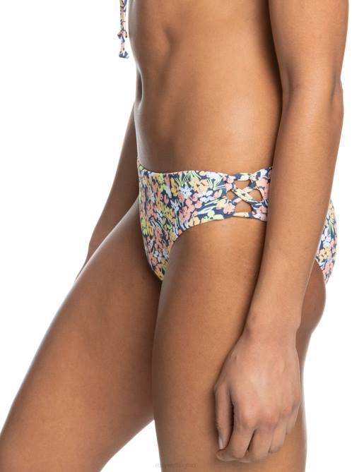 X4FH842 mood indigo ditsy love Beach Classics Strap Hipster Bikini Bottoms Women Roxy | Bikini Bottoms