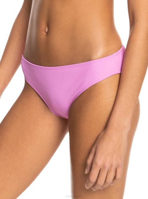 X4FH844 cyclamen Active Rib Hipster Bot Bikini Bottoms Women Roxy | Bikini Bottoms