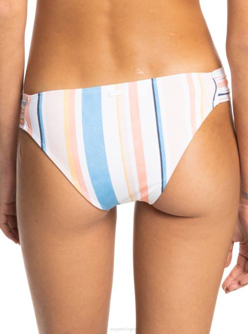 X4FH845 peach whip sand stripper Printed Beach Classics Moderate Bikini Bottoms Women Roxy | Bikini Bottoms