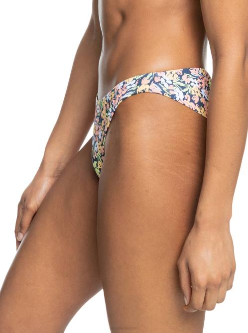 X4FH853 mood indigo ditsy love Printed Beach Classics Cheeky Bikini Bottoms Women Roxy | Bikini Bottoms