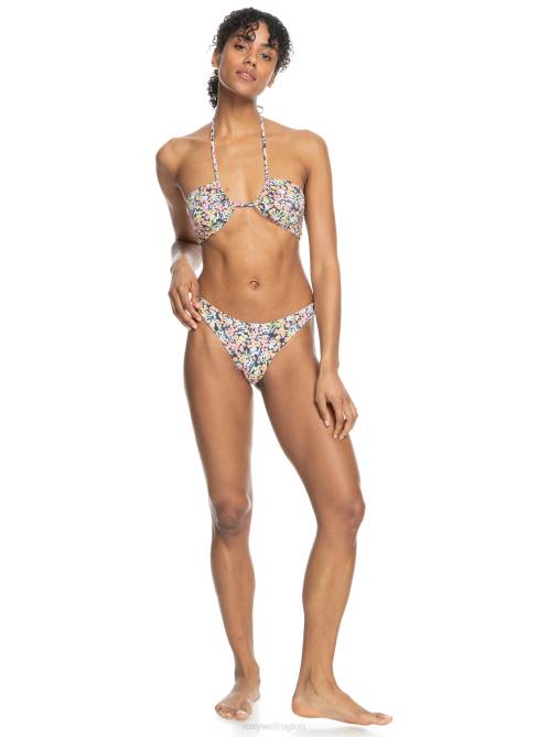 X4FH853 mood indigo ditsy love Printed Beach Classics Cheeky Bikini Bottoms Women Roxy | Bikini Bottoms