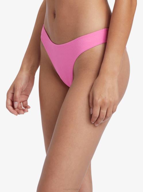 X4FH883 shocking pink Hawaiian Heat High Leg Cheeky Bikini Bottoms Women Roxy | Bikini Bottoms