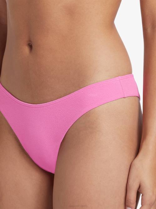 X4FH883 shocking pink Hawaiian Heat High Leg Cheeky Bikini Bottoms Women Roxy | Bikini Bottoms