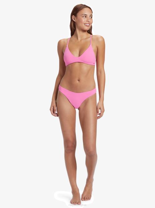 X4FH883 shocking pink Hawaiian Heat High Leg Cheeky Bikini Bottoms Women Roxy | Bikini Bottoms