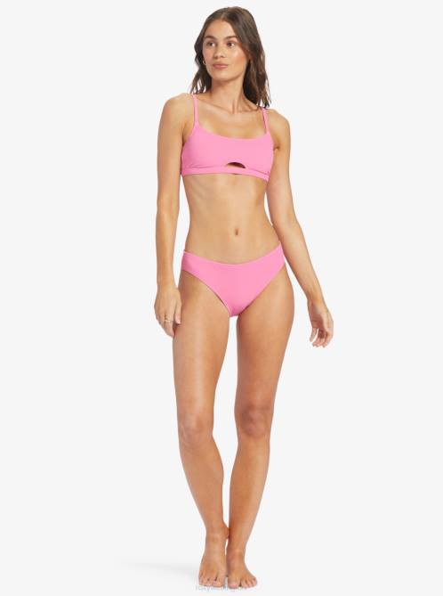 X4FH916 shocking pink Hawaiian Heat Hipster Bikini Bottoms Women Roxy | Bikini Bottoms