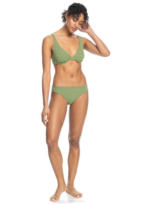 X4FH923 loden green Current Coolness Hipster Bikini Bottoms Women Roxy | Bikini Bottoms