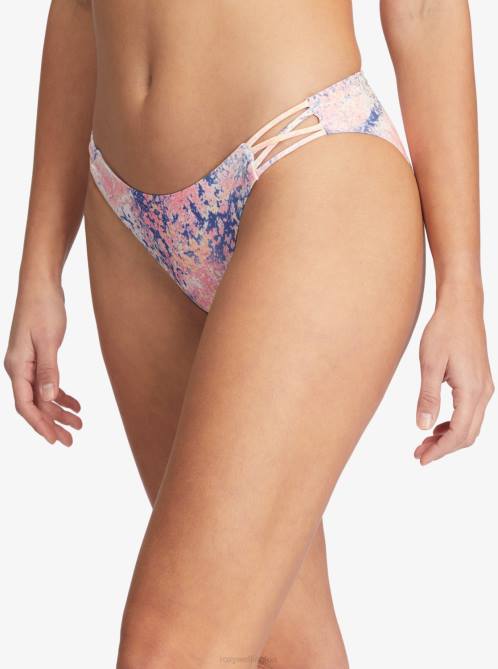 X4FH927 bright white concrete jungle Active Full Bikini Bottoms Women Roxy | Bikini Bottoms
