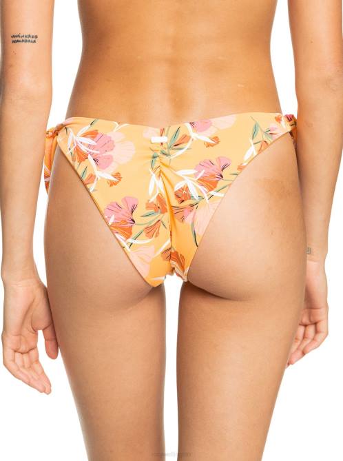 X4FH932 chamois pressed flowers Printed Beach Classics Cheeky Bikini Bottoms Women Roxy | Bikini Bottoms