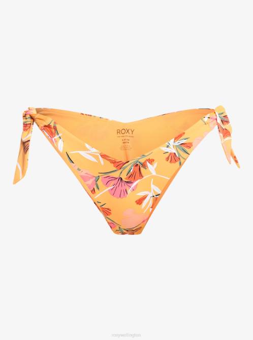 X4FH932 chamois pressed flowers Printed Beach Classics Cheeky Bikini Bottoms Women Roxy | Bikini Bottoms