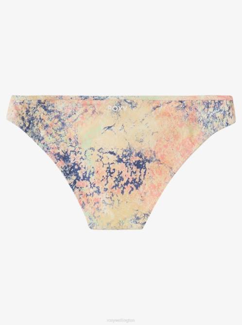X4FH934 bright white concrete jungle Active Regular Coverage Bikini Bottoms Women Roxy | Bikini Bottoms