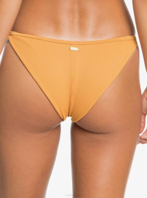 X4FH957 golden ochre Mind Of Freedom Mini Bikini Bottoms Women Roxy | Bikini Bottoms