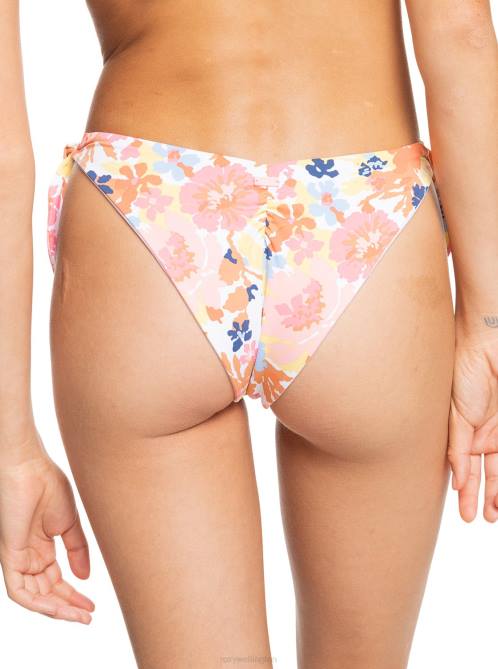 X4FH981 bright white floral escape Printed Beach Classics Cheeky Bikini Bottoms Women Roxy | Bikini Bottoms