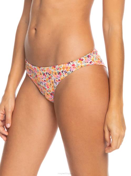X4FH983 pastel rose swept up floral Printed Beach Classics Cheeky Bikini Bottoms Women Roxy | Bikini Bottoms