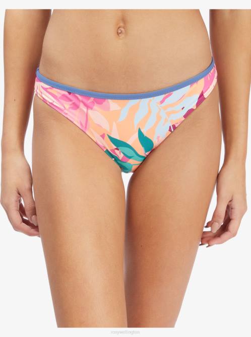 X4FH997 cantaloupe tropi palm Active Regular Coverage Bikini Bottoms Women Roxy | Bikini Bottoms