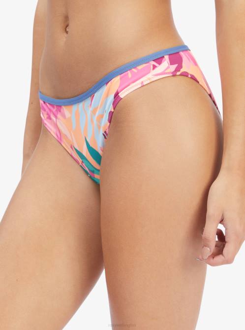 X4FH997 cantaloupe tropi palm Active Regular Coverage Bikini Bottoms Women Roxy | Bikini Bottoms