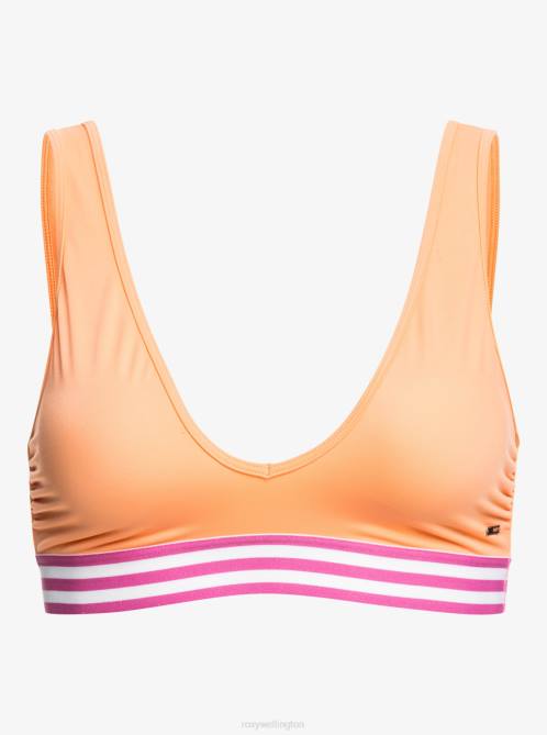 X4FH1005 cantaloupe Rad Retro Elongated Triangle Bikini Top Women Roxy | Bikini Tops