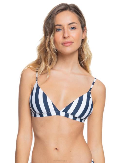 X4FH1025 mood indigo big revo stripes Parallel Paradiso Separate Top Women Roxy | Bikini Tops
