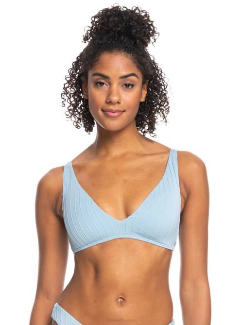 X4FH1053 cerulean Love The Oceana Bikini Top Women Roxy | Bikini Tops