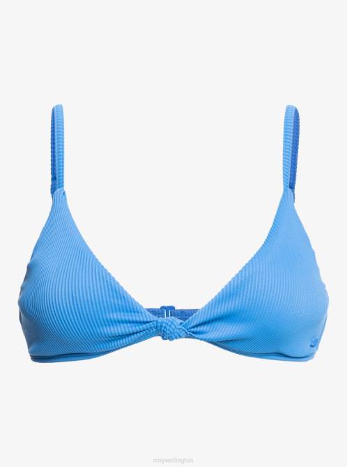 X4FH1068 regatta Love The Surf Knot Triangle Bikini Top Women Roxy | Bikini Tops