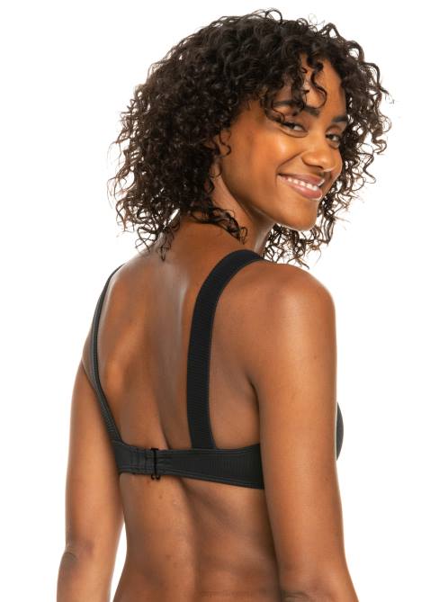 X4FH1074 anthracite Love Bralette Bikini Top Women Roxy | Bikini Tops