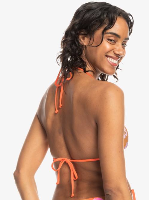 X4FH575 sunburn positivity paradise Surf.Kind.Kate. Reversible Triangle Bikini Top Women Roxy | Bikini Tops