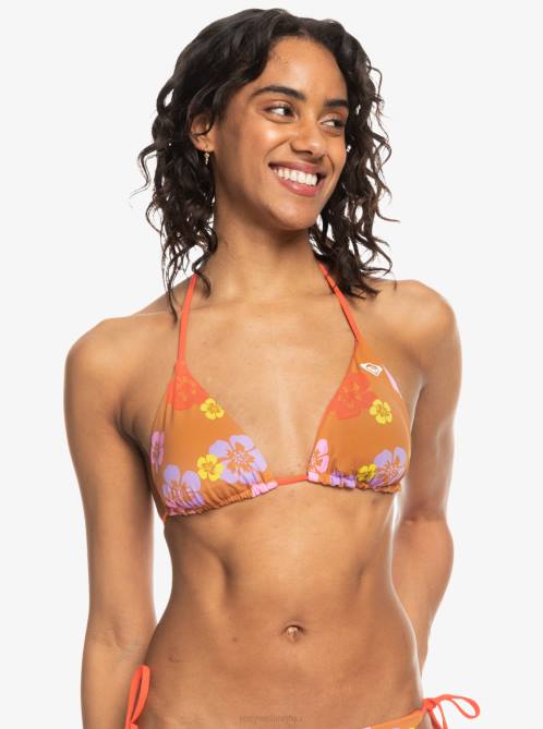 X4FH575 sunburn positivity paradise Surf.Kind.Kate. Reversible Triangle Bikini Top Women Roxy | Bikini Tops