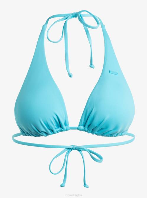 X4FH591 bachelor button Beach Classics Tiki Triangle Bikini Top Women Roxy | Bikini Tops