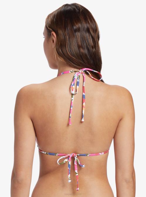 X4FH635 bloomin Bloomin Tiki Tri Bikini Top Women Roxy | Bikini Tops