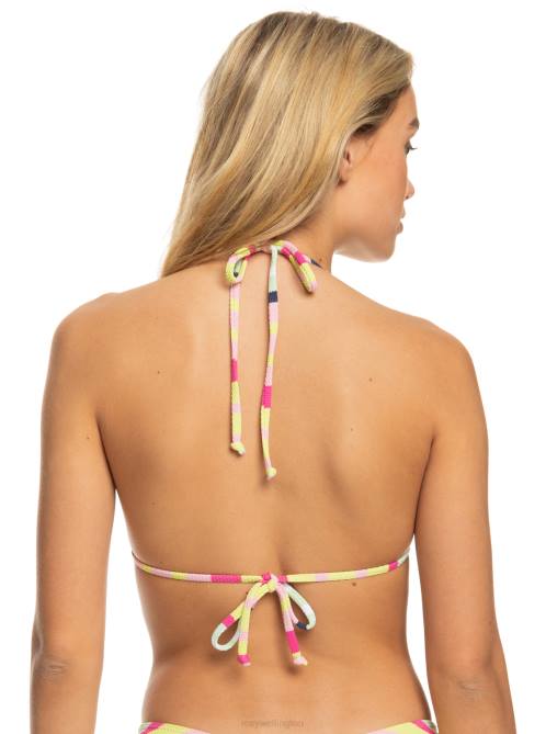 X4FH651 seacrest stripe soul Stripe Soul Tiki Tri Bikini Top Women Roxy | Bikini Tops