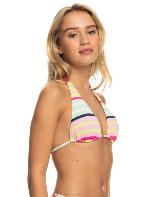 X4FH651 seacrest stripe soul Stripe Soul Tiki Tri Bikini Top Women Roxy | Bikini Tops