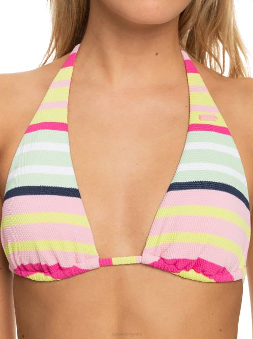 X4FH651 seacrest stripe soul Stripe Soul Tiki Tri Bikini Top Women Roxy | Bikini Tops