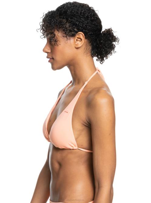 X4FH716 papaya punch Beach Classics Tiki Triangle Bikini Top Women Roxy | Bikini Tops