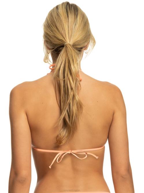 X4FH716 papaya punch Beach Classics Tiki Triangle Bikini Top Women Roxy | Bikini Tops