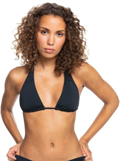 X4FH730 anthracite Beach Classics Tiki Triangle Bikini Top Women Roxy | Bikini Tops