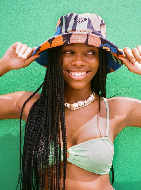 X4FH791 absinthe green Color Jam Bandeau Bikini Top Women Roxy | Bikini Tops