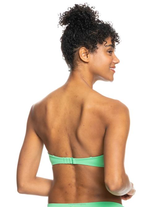 X4FH791 absinthe green Color Jam Bandeau Bikini Top Women Roxy | Bikini Tops
