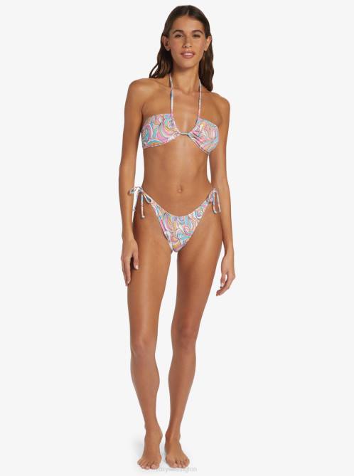 X4FH797 swirly daze Beach Classics Fashion Triangle Bikini Top Women Roxy | Bikini Tops