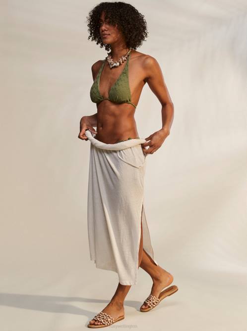 X4FH903 loden green Current Coolness Elongated Triangle Bikini Top Women Roxy | Bikini Tops