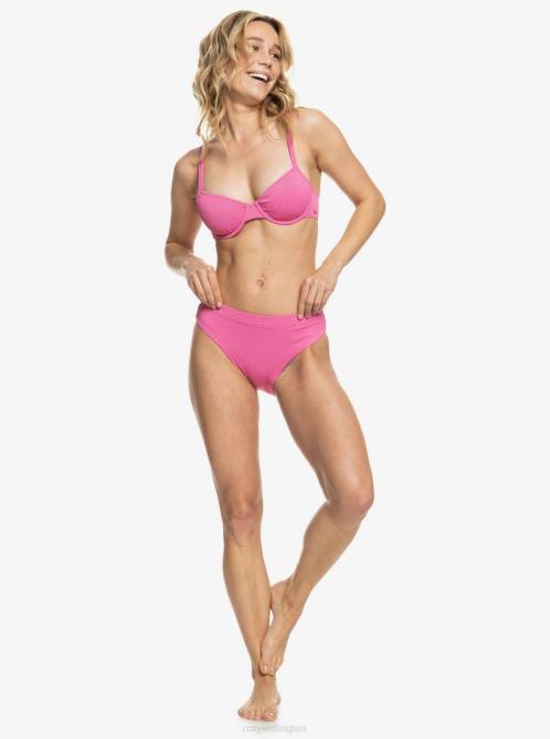 X4FH917 pink guava Love The Muse Bikini Top Women Roxy | Bikini Tops