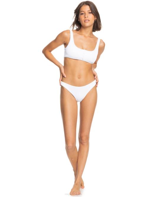 X4FH920 bright white Love Bralette Bikini Top Women Roxy | Bikini Tops