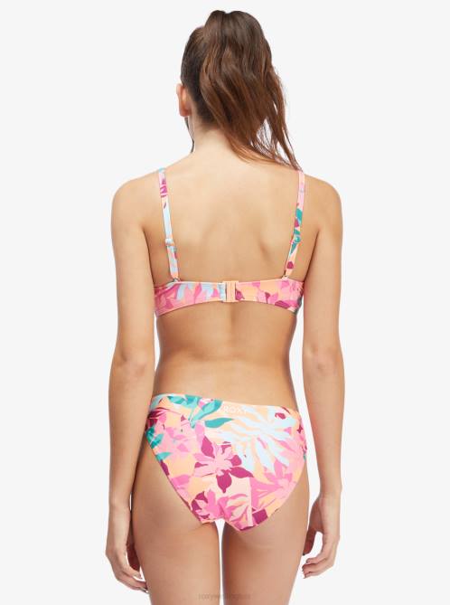 X4FH994 cantaloupe tropi palm Active Underwired Bikini Top Women Roxy | Bikini Tops
