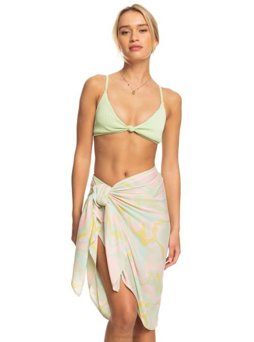 X4FH624 ambroisia swirl New Beach Day Multi-Wear Sarong Women Roxy | Cover Ups