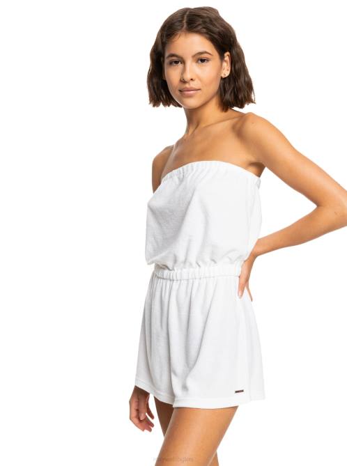 X4FH670 bright white Special Feeling Romper Women Roxy | Cover Ups