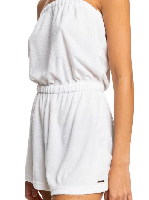 X4FH670 bright white Special Feeling Romper Women Roxy | Cover Ups